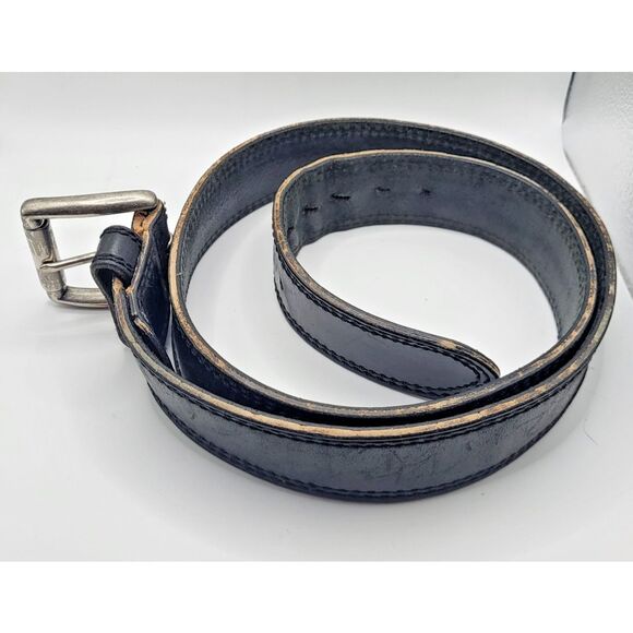 Eddie Bauer Black Leather Belt 37in to 42 in Men's - Picture 4 of 5